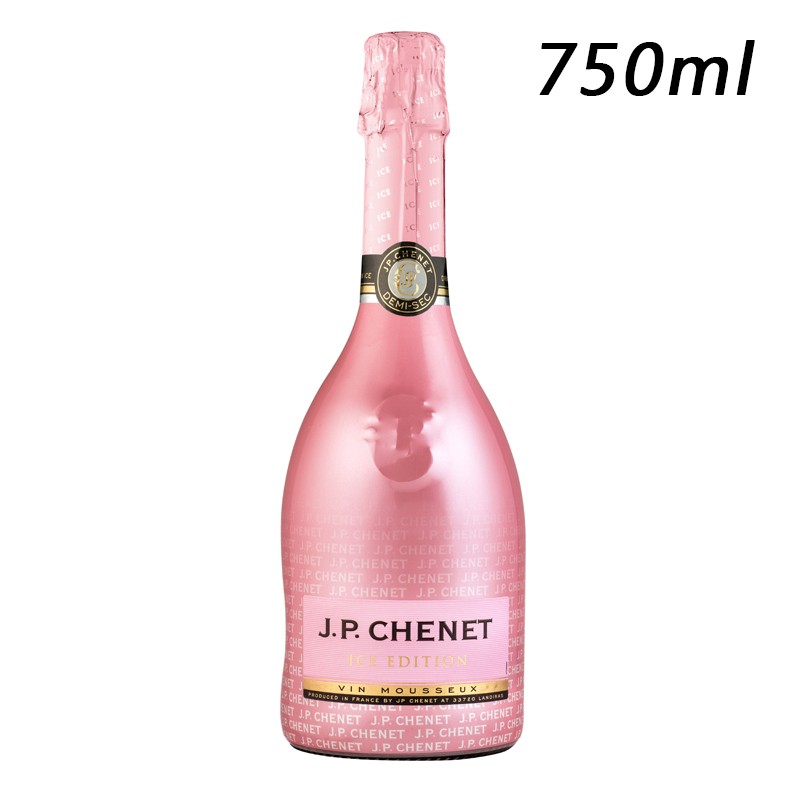 J.P.CHENET香奈法国原瓶进口冰爽桃红起泡酒白葡萄酒单支750ml